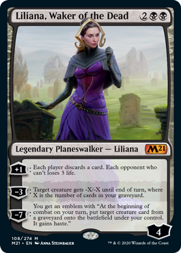 Waker of The Dead Standard Deck Protector Sleeves 100 ct. M21 Liliana 