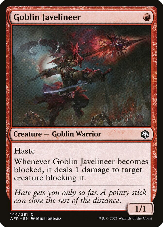 Goblin Javelineer by Mike Jordana #144