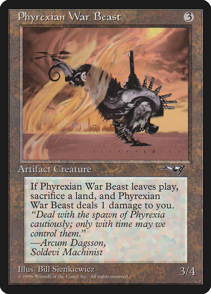 Phyrexian War Beast by Bill Sienkiewicz #127a