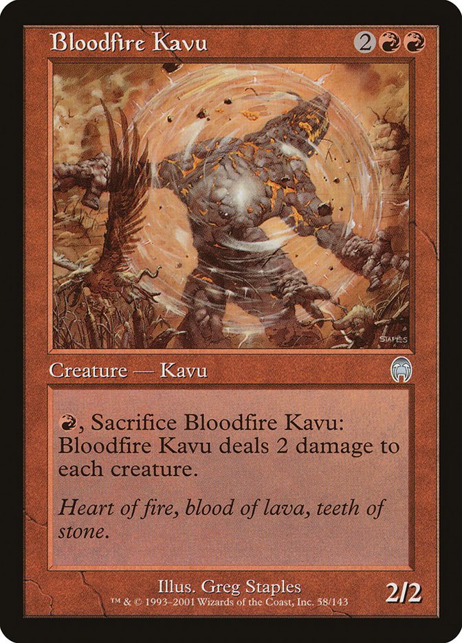 Bloodfire Kavu by Greg Staples #58