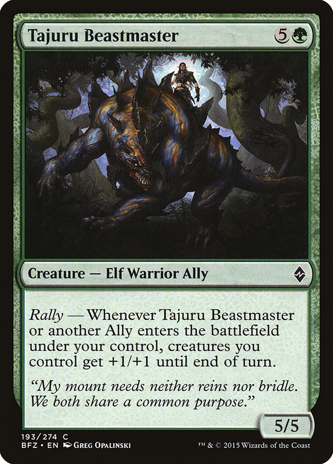 Tajuru Beastmaster by Greg Opalinski #193