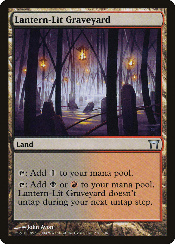 Lantern-Lit Graveyard by John Avon #278