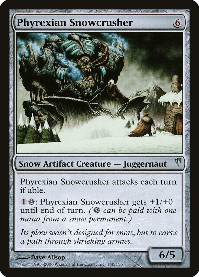 Phyrexian Snowcrusher by Dave Allsop #140