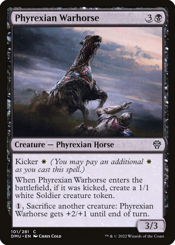 Phyrexian Warhorse by Chris Cold #101