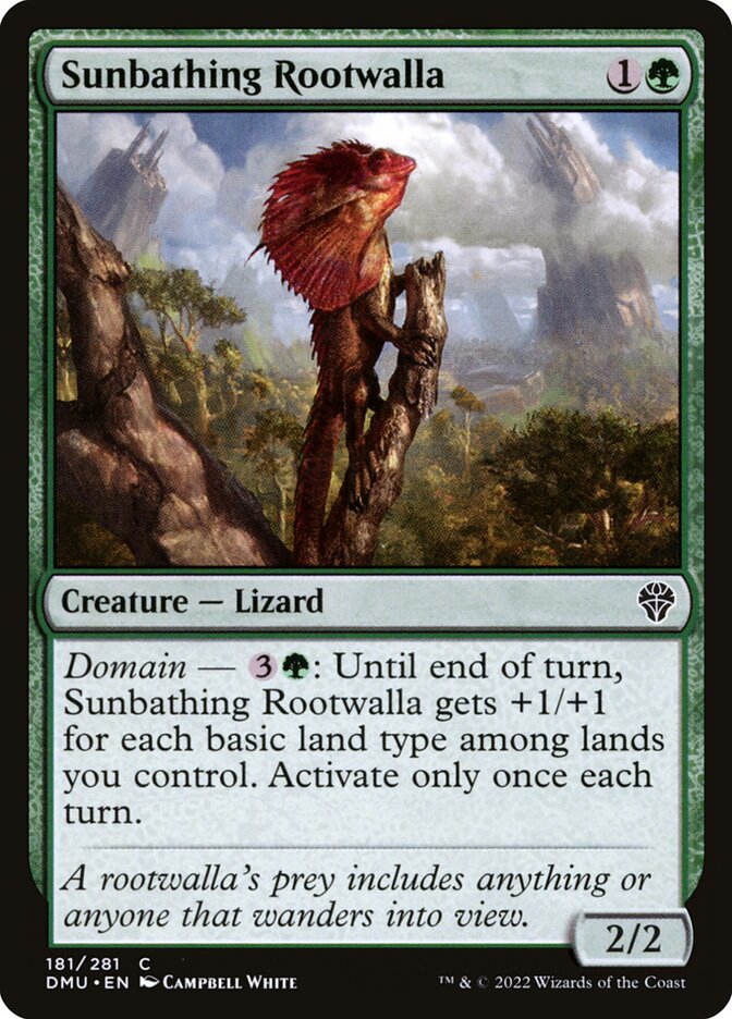 Sunbathing Rootwalla by Campbell White #181