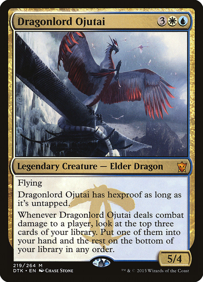 Dragonlord Ojutai by Chase Stone #219