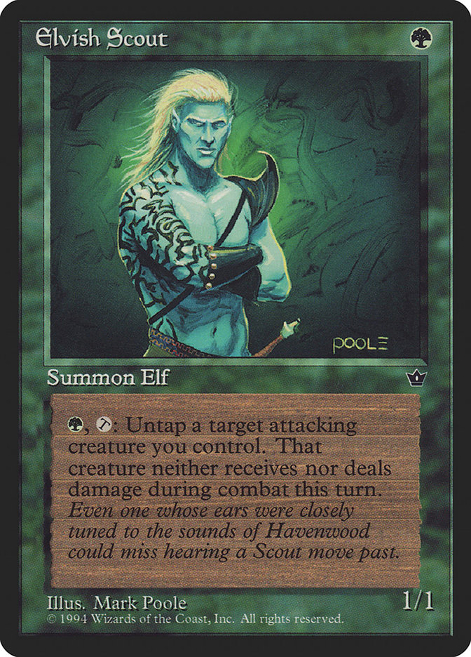 Elvish Scout by Mark Poole #68a