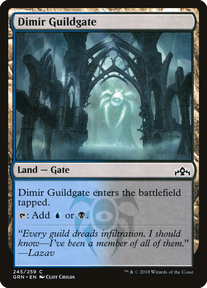 Dimir Guildgate by Cliff Childs #245