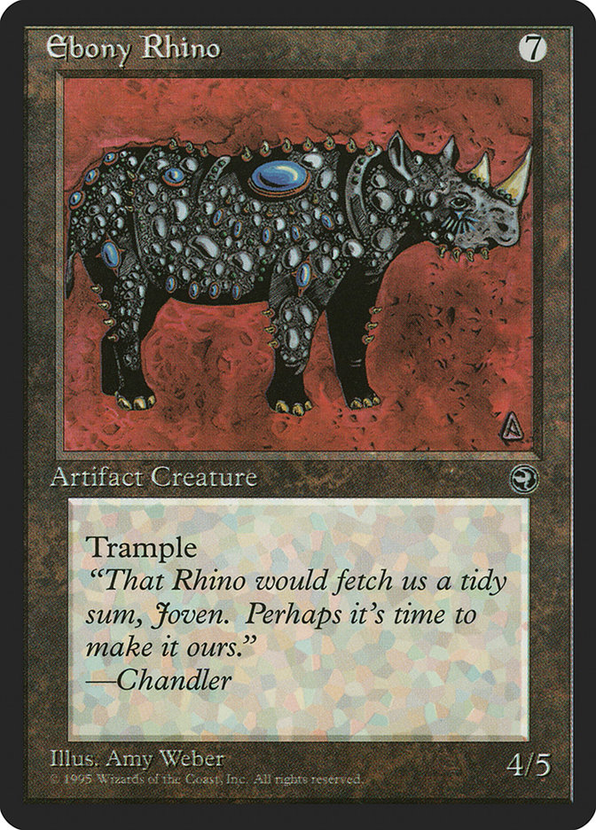 Ebony Rhino by Amy Weber #106