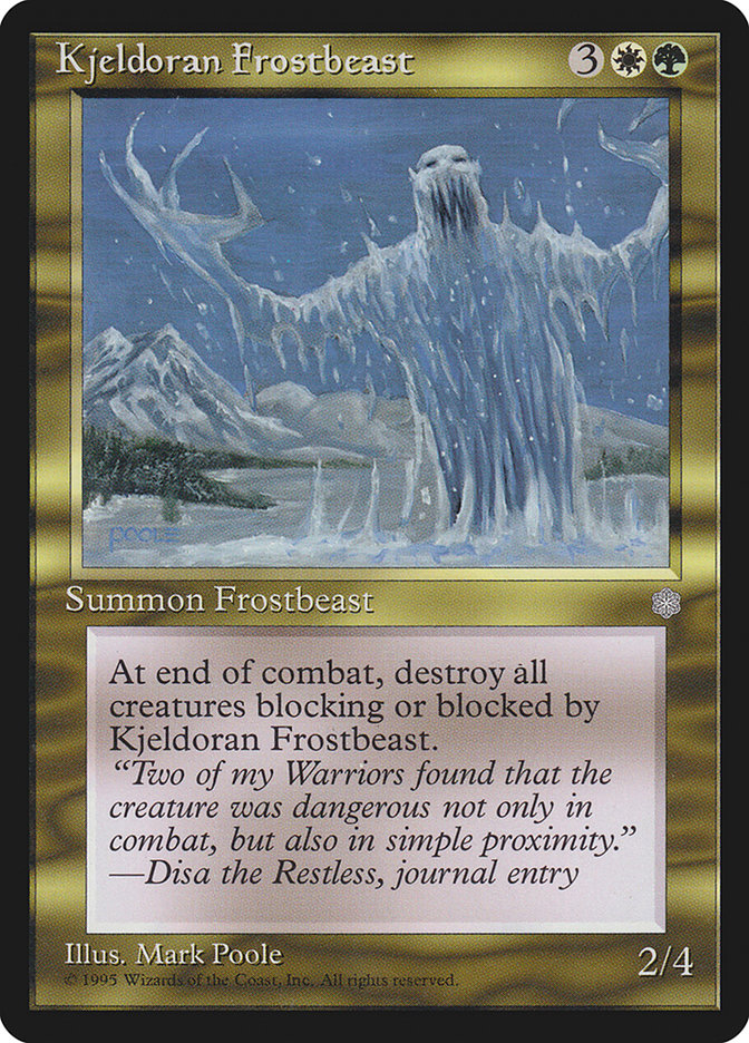Kjeldoran Frostbeast by Mark Poole #296