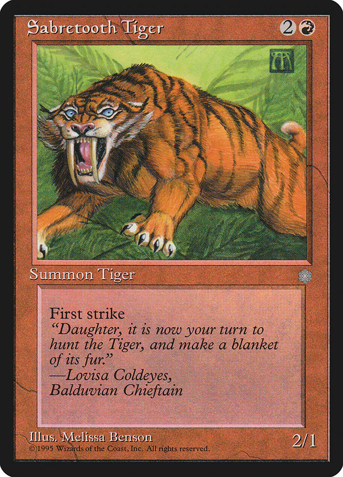 Sabretooth Tiger by Melissa A. Benson #215