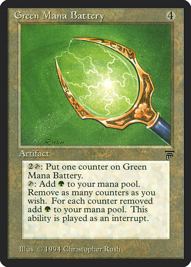 Green Mana Battery by Christopher Rush #279
