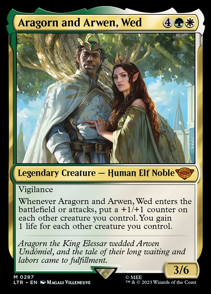 Aragorn and Arwen, Wed by Magali Villeneuve #287