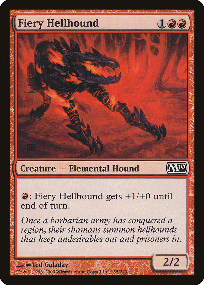 Fiery Hellhound by Ted Galaday #135