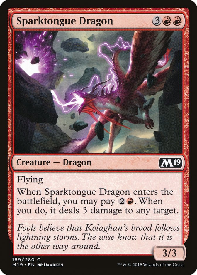 Sparktongue Dragon by Daarken #159