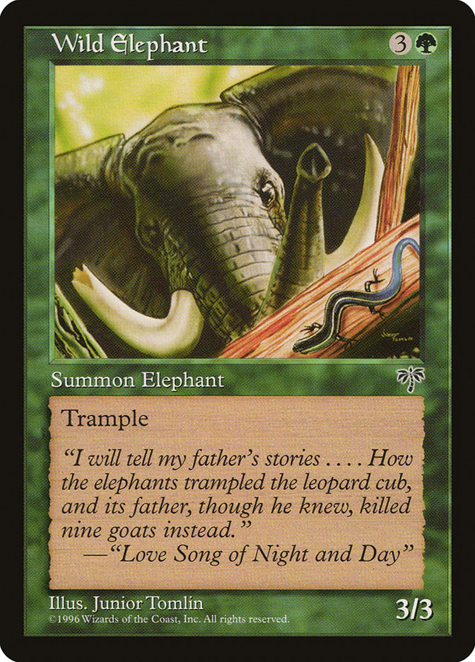 Wild Elephant by Junior Tomlin #254