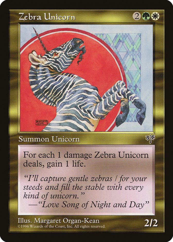 Zebra Unicorn by Margaret Organ-Kean #290