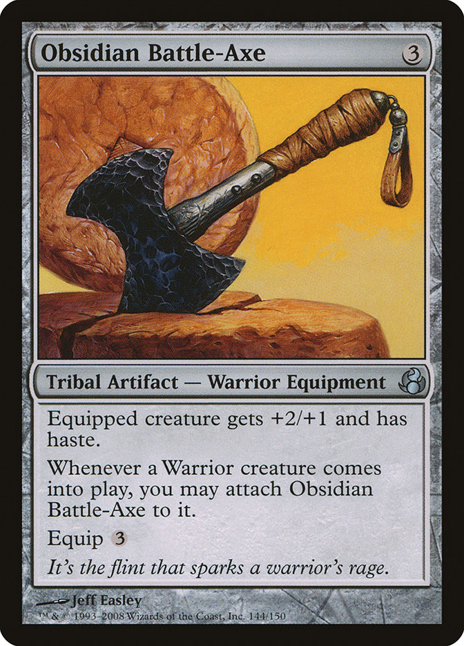 Obsidian Battle-Axe by Jeff Easley #144