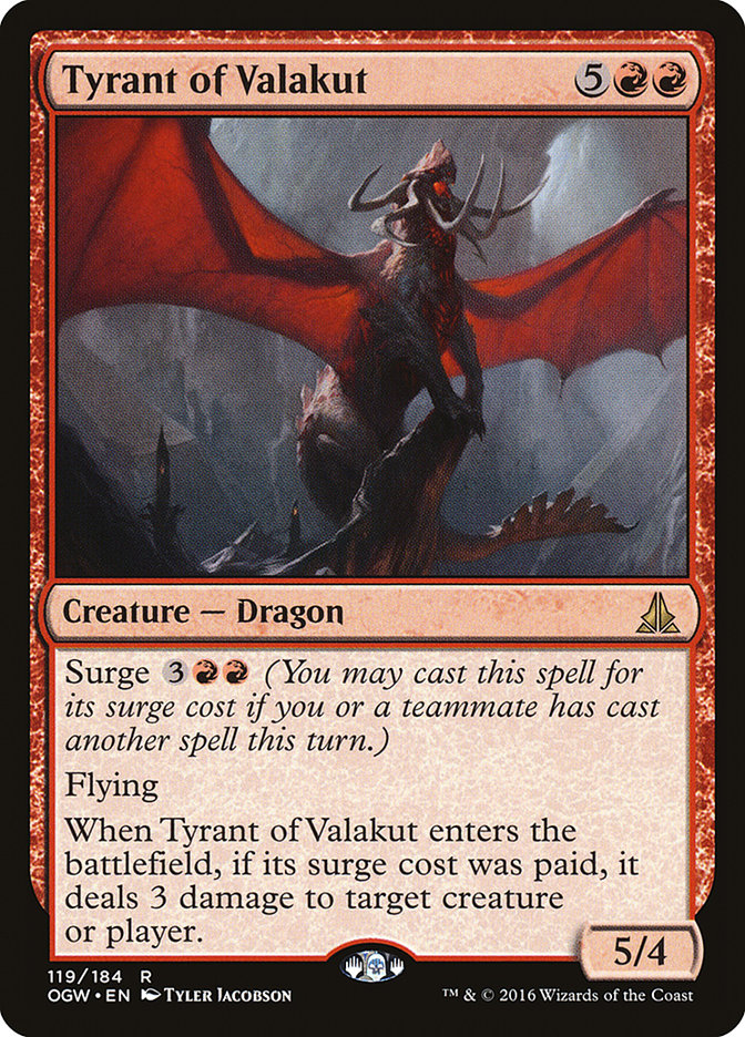 Tyrant of Valakut by Tyler Jacobson #119