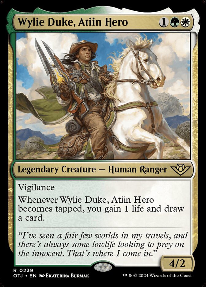 Wylie Duke, Atiin Hero