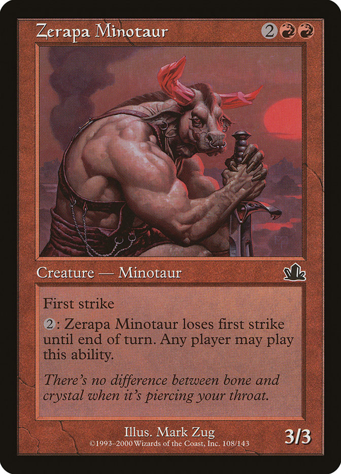 Zerapa Minotaur by Mark Zug #108