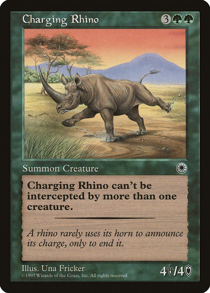 Charging Rhino by Una Fricker #161