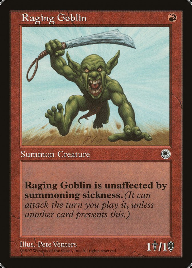 Raging Goblin by Pete Venters #145†