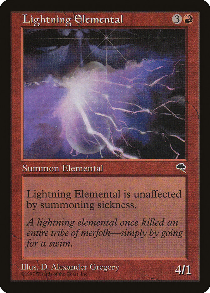 Lightning Elemental by D. Alexander Gregory #186