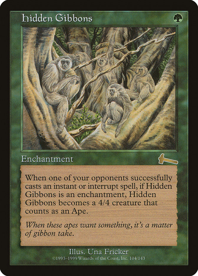 Hidden Gibbons by Una Fricker #104
