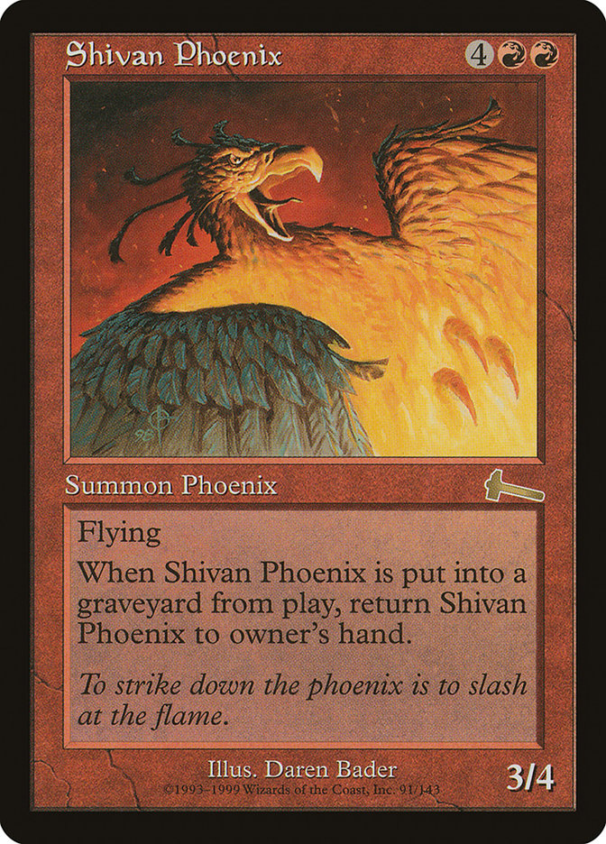 Shivan Phoenix by Daren Bader #91