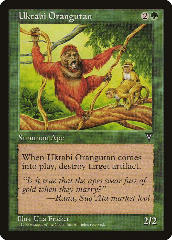 Uktabi Orangutan by Una Fricker #123