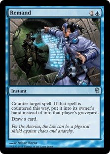 Remand
 Counter target spell. If that spell is countered this way, put it into its owner's hand instead of into that player's graveyard.
Draw a card.