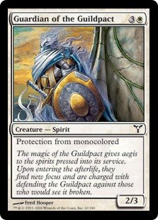 Guardian of the Guildpact
 Protection from monocolored