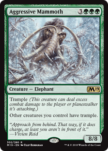 War Mammoth Beta HEAVILY PLD Green Common MAGIC THE GATHERING MTG CARD ABUGames