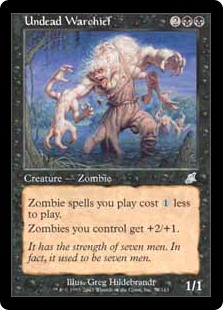 Magic the Gathering MTG Mystery Zombie 1x FOIL UNDEAD WARCHIEF NM